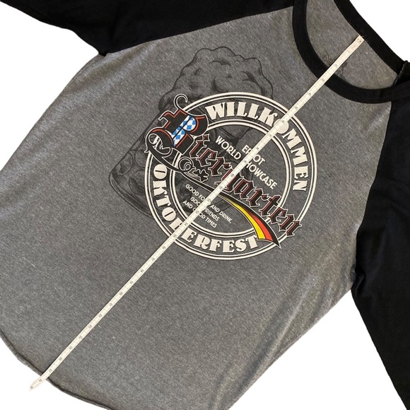 Disney Parks Oktoberfest Shirt Unisex Large EPCOT Germany Biergarten 3/4 Sleeve - Picture 9 of 9